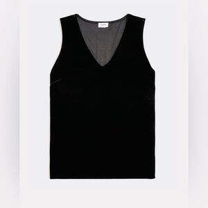 J. Crew Black Velvet Tank Top